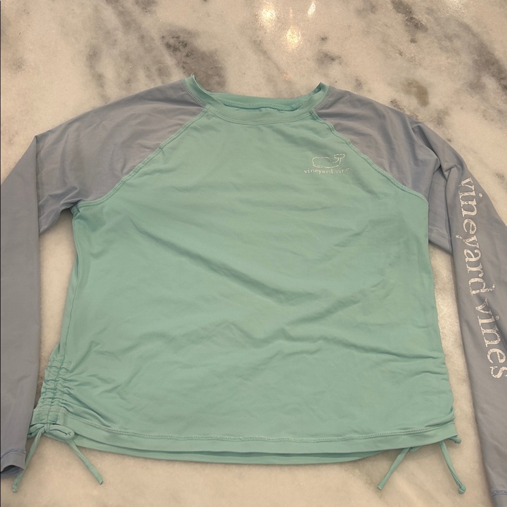 Vineyard Vines Mint and aqua rashguard Shirt